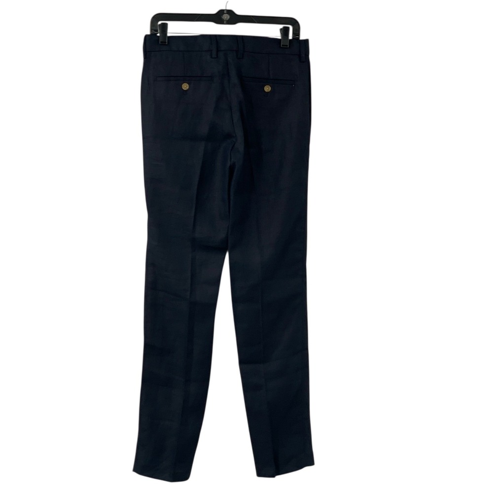J. Crew Crewcuts Ludlow Slim Boys‎ Suit Pant Navy Linen Dress Pants Size 16 - Picture 5 of 11